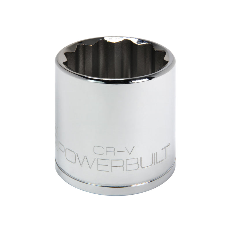 Powerbuilt 1/2 Inch Drive x 36 MM 12 Point Shallow Socket - 642028