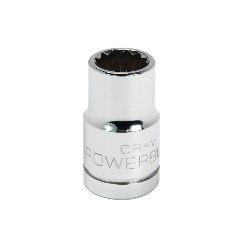 Powerbuilt 1/2 Inch Drive x 13 MM 12 Point Shallow Socket - 642032