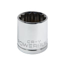 Powerbuilt 1/2 Inch Drive x 29 MM 12 Point Shallow Socket - 642035