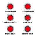 Powerbuilt 8 Piece 1/4 Inch Drive Universal Socket Set with Tray - 642053