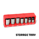 Powerbuilt 7 Piece 3/8 Inch Drive Universal Socket Set with Tray - 642054