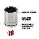 Powerbuilt 7 Piece 3/8 Inch Drive Universal Socket Set with Tray - 642054