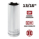 1/2 in. Dr. Sockets - SAE Deep - 6 Pt.