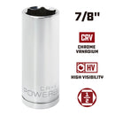 1/2 in. Dr. Sockets - SAE Deep - 6 Pt.