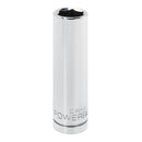 Powerbuilt 1/2 Inch Drive x 15 MM 6 Point Deep Socket - 642209