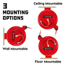 Heavy Duty Auto Retracting Air Hose Reel with 3/8 in. x 50 ft. Hose