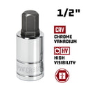 1/2 in. Dr. Hex Bit Sockets - SAE