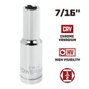 1/2 in. Dr. Sockets - SAE Deep - 6 Pt.