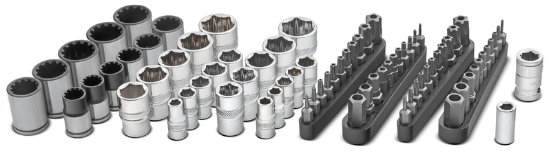 81 Piece Solutions Socket and Bit Set for Specialty and Damaged Fasteners