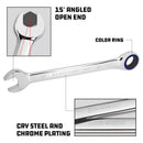 7 Piece SAE 100 Tooth Ratcheting Wrench Set