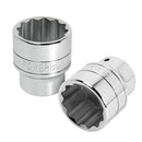 Powerbuilt 3/4 Inch Drive x 1-3/4 Inch 12 Point Shallow Socket - 643214