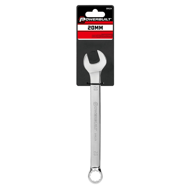 Powerbuilt 20 MM Fully Polished Metric Combination Wrench - 644124