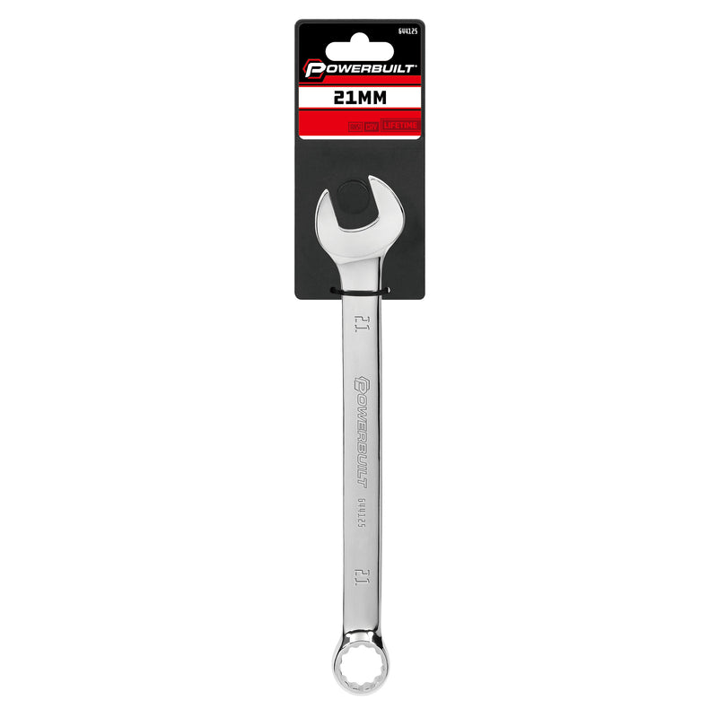 Powerbuilt 21 MM Fully Polished Metric Combination Wrench - 644125