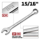 Powerbuilt 15/16 Inch Fully Polished SAE Combination Wrench - 644150