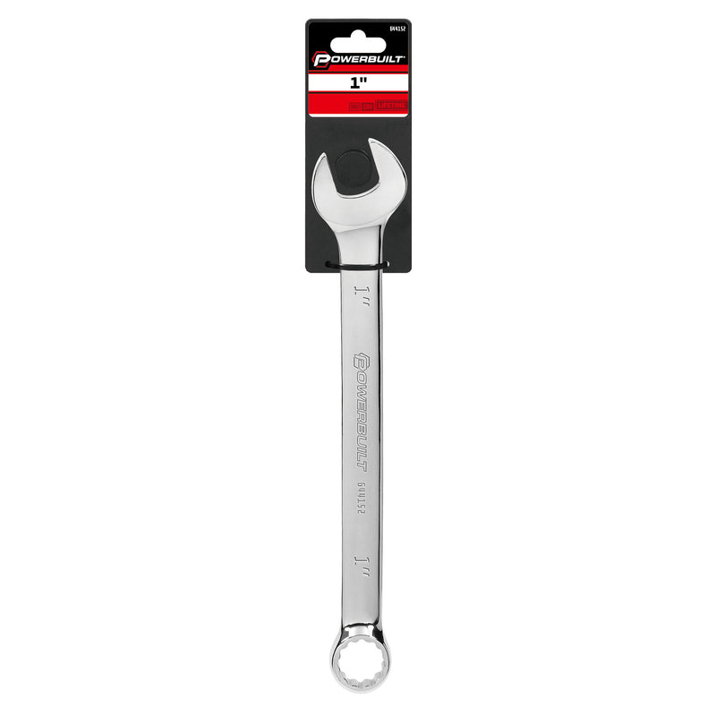 Powerbuilt 1 Inch Fully Polished SAE Combination Wrench - 644152