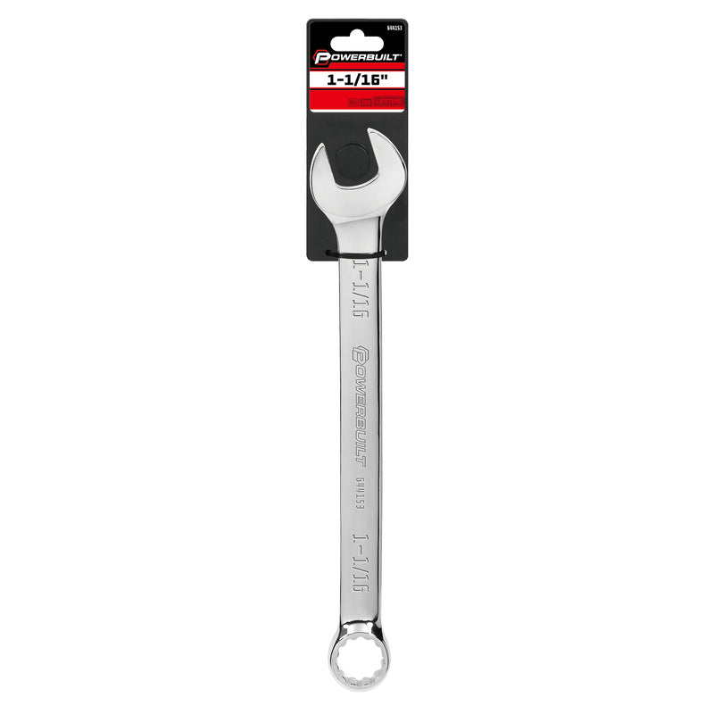 Powerbuilt 1-1/16 Inch Fully Polished SAE Combination Wrench - 644153