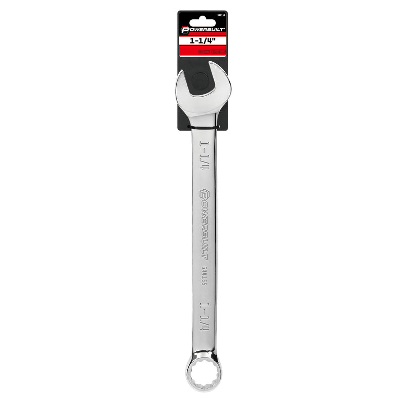 Powerbuilt 1-1/4 Inch Fully Polished SAE Combination Wrench - 644155