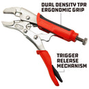 Powerbuilt 5 Inch Curved Jaw Locking Pliers W/ Inj Hndl - 645014