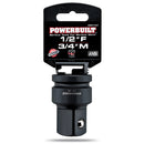 Powerbuilt 1/2 in. Drive (F) x 3/4 in. Drive (M) Impact Socket Adapter - 647137