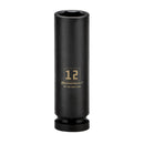 Powerbuilt 3/8 in. Drive x 12 mm 6 Point Deep Well Impact Socket - 647146