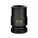 Powerbuilt 1/2 Inch Drive x 9/16 Inch 6 Point Impact Socket - 647152
