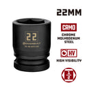 1/2 in. Dr. Sockets - Metric Impact Shallow