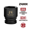 1/2 in. Dr. Sockets - Metric Impact Shallow