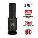 3/8 in. Dr. Sockets - SAE Impact Deep