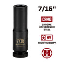 3/8 in. Dr. Sockets - SAE Impact Deep