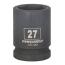 Powerbuilt 3/4" Drive 6 Pt. Metric Impact Socket 27mm - 647382