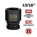 Powerbuilt 3/8 Inch Drive 13/16 Inch Impact Socket - 647451