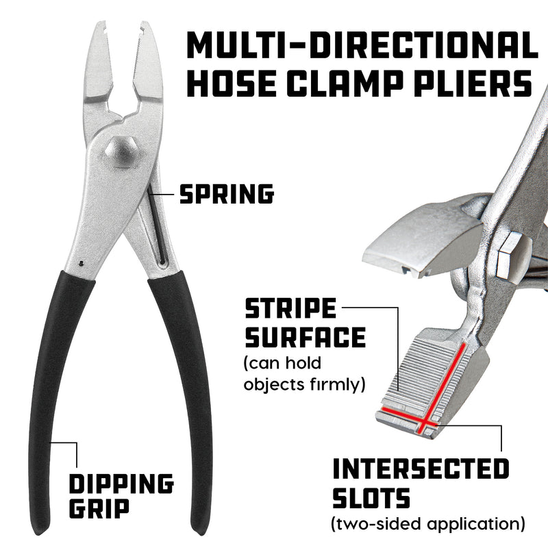 Powerbuilt Multi-Directional Hose Clamp Pliers - 647868