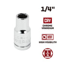 1/4 in. Dr. Sockets - SAE Shallow