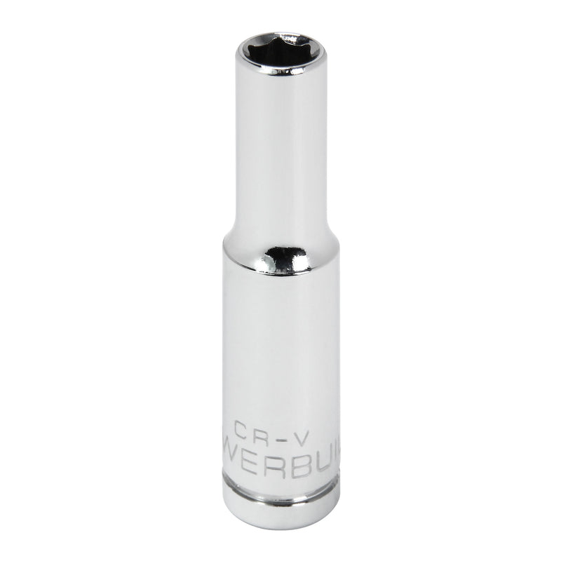 Powerbuilt 1/4 Inch Drive x 6 MM 6 Point Deep Socket - 648298