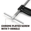 Powerbuilt 6 Inch Malleable Iron C-Clamp - 648641