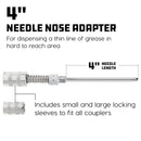 4 in. Grease Gun Needle Nose Adapter
