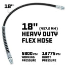 18 in. Grease Gun Heavy Duty Flex Hose