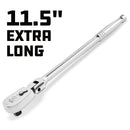 Powerbuilt 3/8 Inch Drive 72 Tooth Sealed Head Flex Ratchet - 11-1/2 Inches Long - 649934