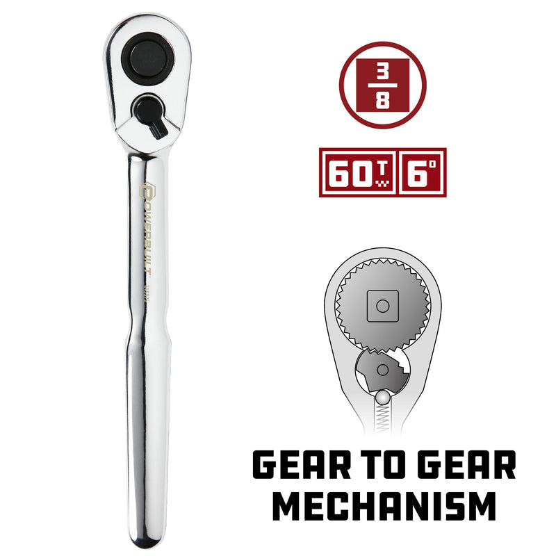 3/8 in. Dr. 60 Tooth Low Profile Ratchet