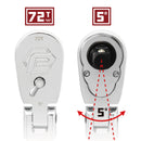 Powerbuilt 3/8 Inch Drive 72 Tooth Sealed Head Flex Ratchet - 11-1/2 Inches Long - 649934