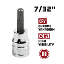 3/8 in. Dr. Hex Bit Sockets - SAE