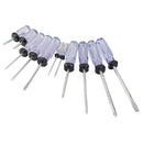 Powerbuilt 11PC Trades Pro Clear Handle Screwdriver Set - 830310