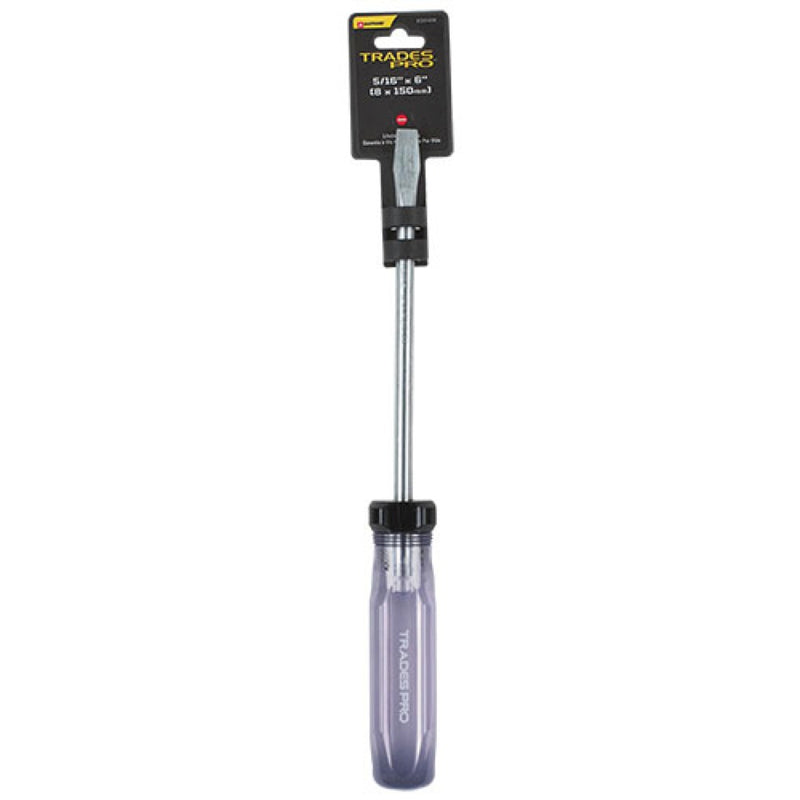 TradesPro Slotted 5/16"X6" Screwdriver - 830408