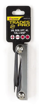 Tradespro 6 Piece Mixed Folding Hex Key Wrench - 831112