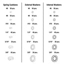 TradesPro 720 Pc. Lock, Spring & Star Washer Assortment - 835795