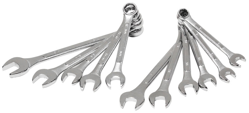 Trades Pro 11 Pc. SAE Combination Wrench Set  1/4 to 7/8" Heat Treated - 836595