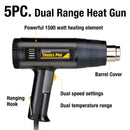 Tradespro Heat Gun with 4 Nozzle Adapters - 836717