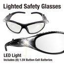 Tradespro 2 Pack Safety Glasses with LED Lights - 837961E