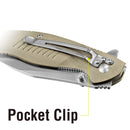 Morsa 8 in. Folding Knife -  Polished Blade