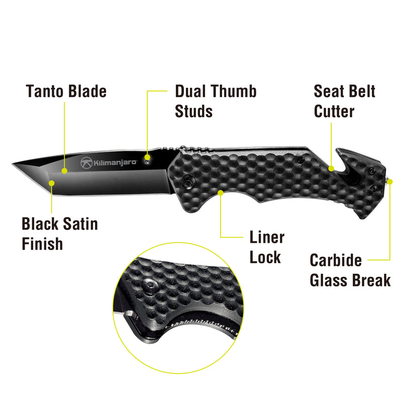 UTAC 8 in. Folding Knife - Tanto Blade